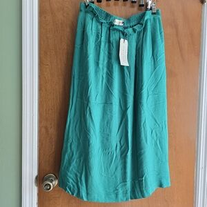 Holly & Whyte by lindex long Maxi Green skirt M Pockets